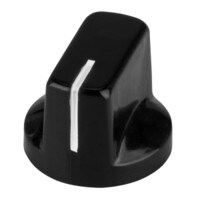 Medium Phenolic Guitar / Amplifier Knob 0.75" - Black